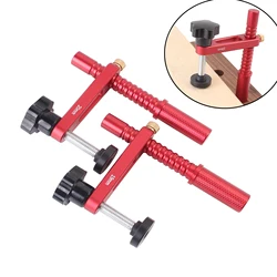 2pcs 19/20mm Dog Hole Clamps Bench Dog Clamp for Woodworking, Adjustable Aluminum Alloy Quick Acting Dog Clamp for MFT Table