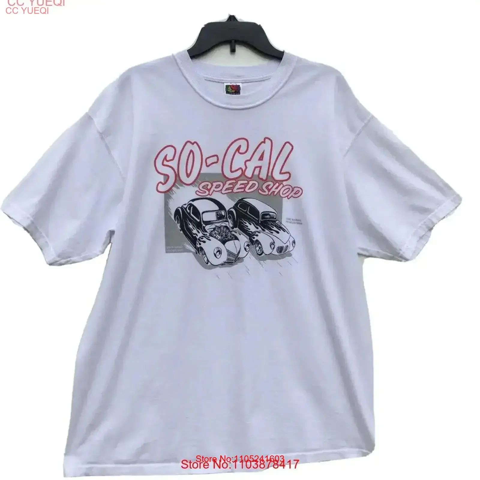 Camiseta rara Rob Robert T Williams Vintage Car Comic Shirt So Cal Speed ​​Shop Tamanho XL vintage lavada masculina casual unissex confortável