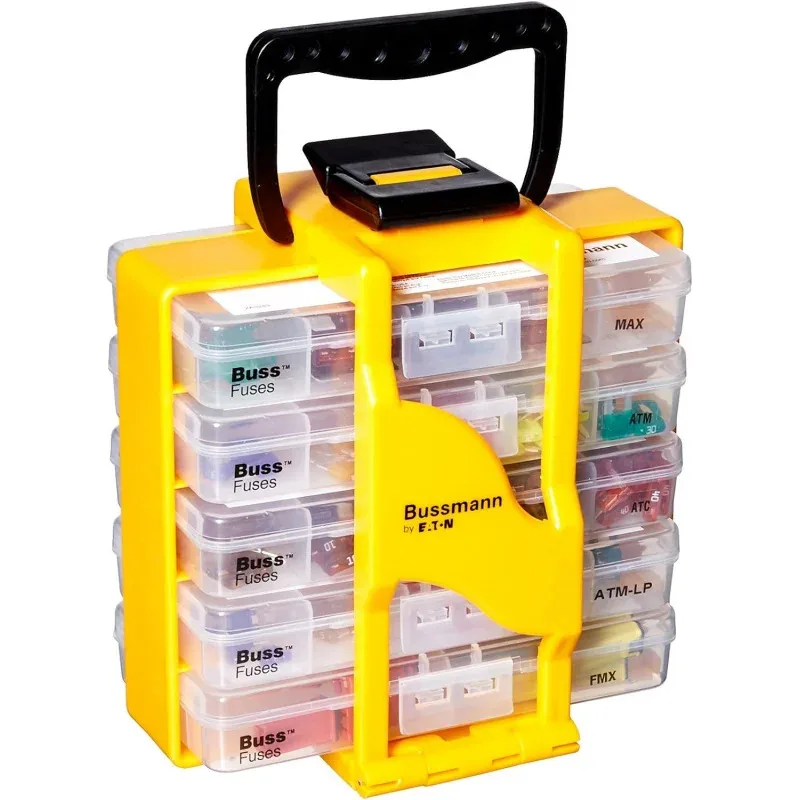 

QWJ1JBussmann FUSE-CADDY1 Automotive Fuse Assortment - 5 Caddy,275 Fuses - ATM,ATM-LP,ATC,MAX,FMX,1 Pack