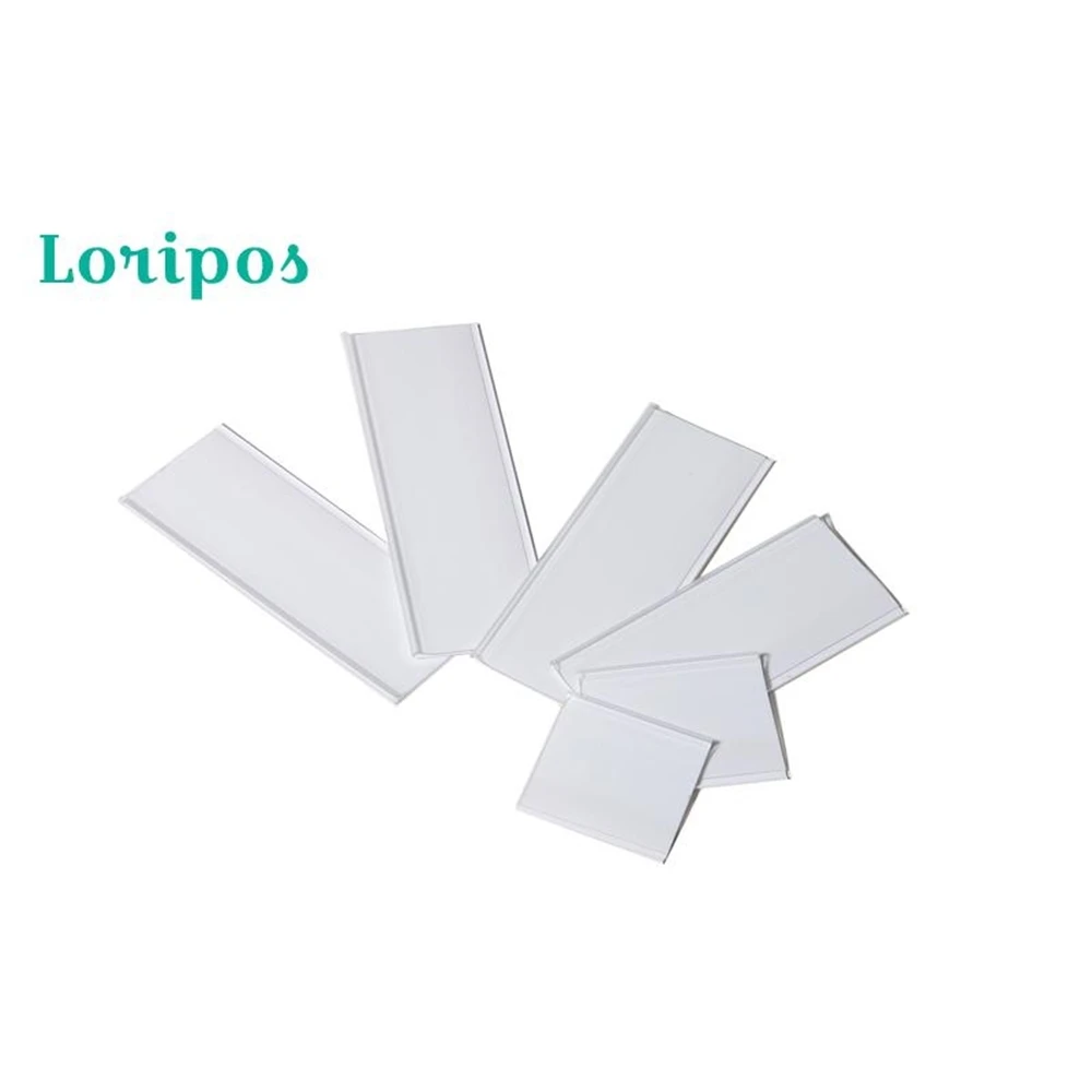 Merchandise Name Card Holder Clip Strip Paper Holder Shelf Talker Signs Clip Strip Display Rack Data Strip Label Holder Adhesive