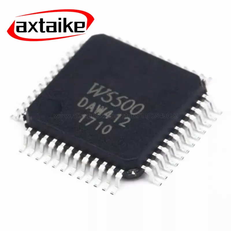 New Original W5500 LQFP-48 Microcontroller Chip Ethernet hardware TCP IP Protocol Stack