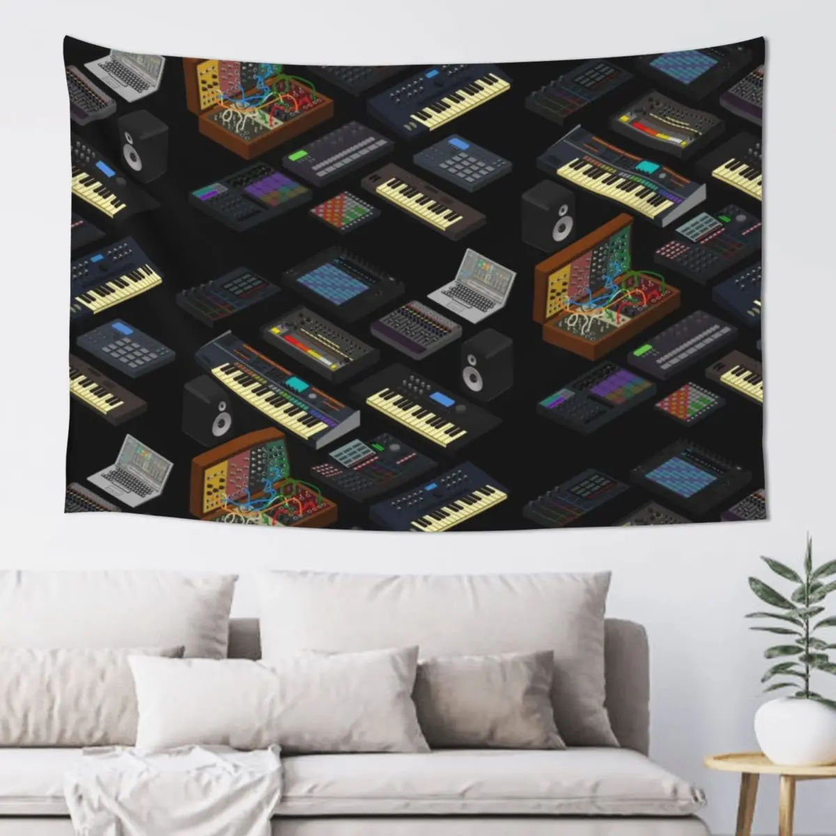 Synthesizers for Electronic Music Producer Tapestry Bedroom Decoration Decor For Room Tapestry