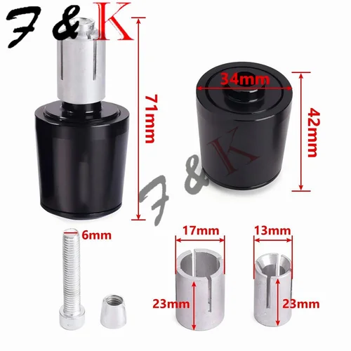 Imagen 2 del producto Para Trident 660 Tiger 800 900 GT speed triple 1050 street triple 675/R motocicleta CNC manillar extremo de la tapa