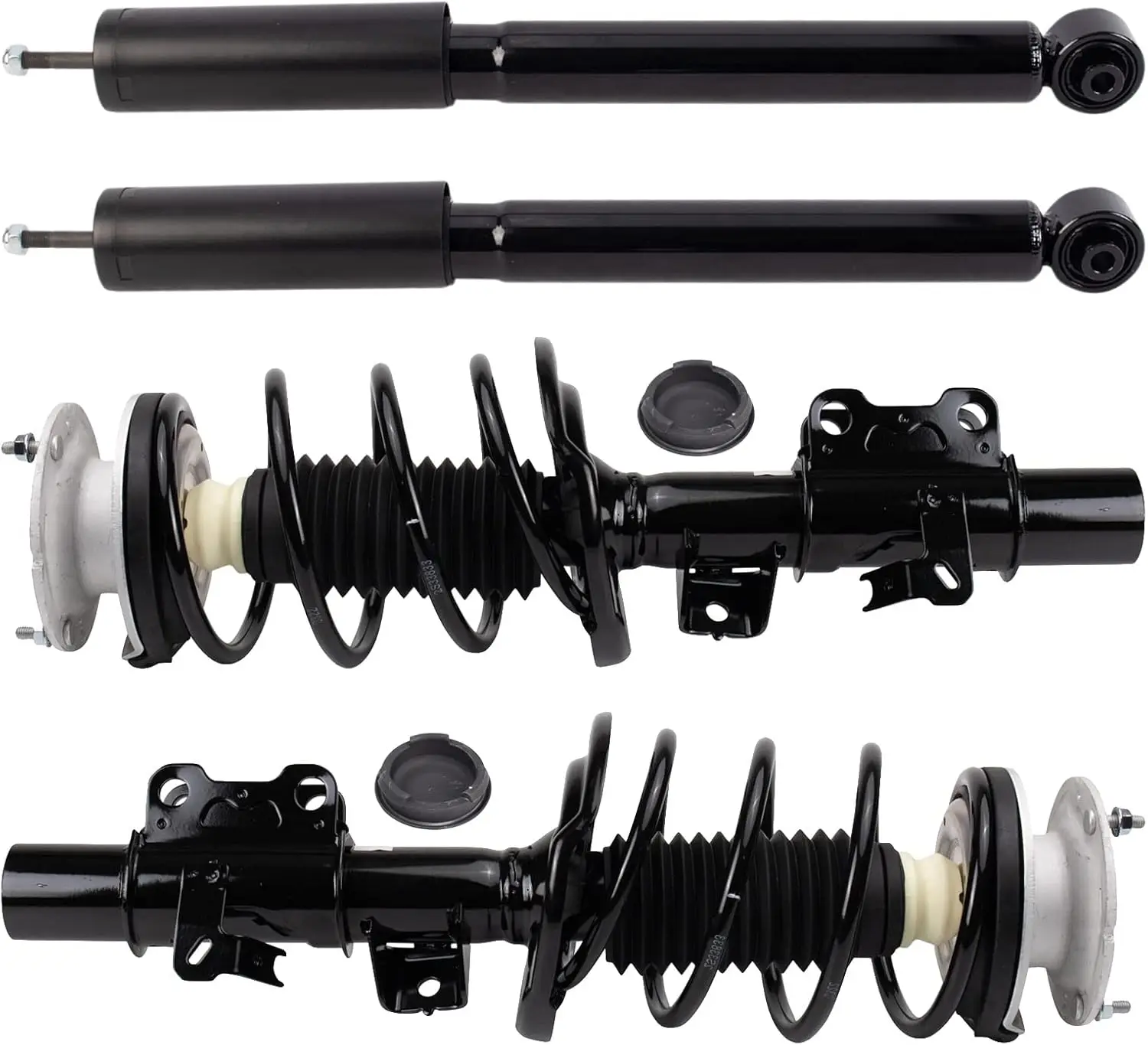 

Front and Rear Complete Strut Assembly & Shock Absorber Kit Complete Strut & Coil Spring Assembly Compatible with 2013-2019 Cadi