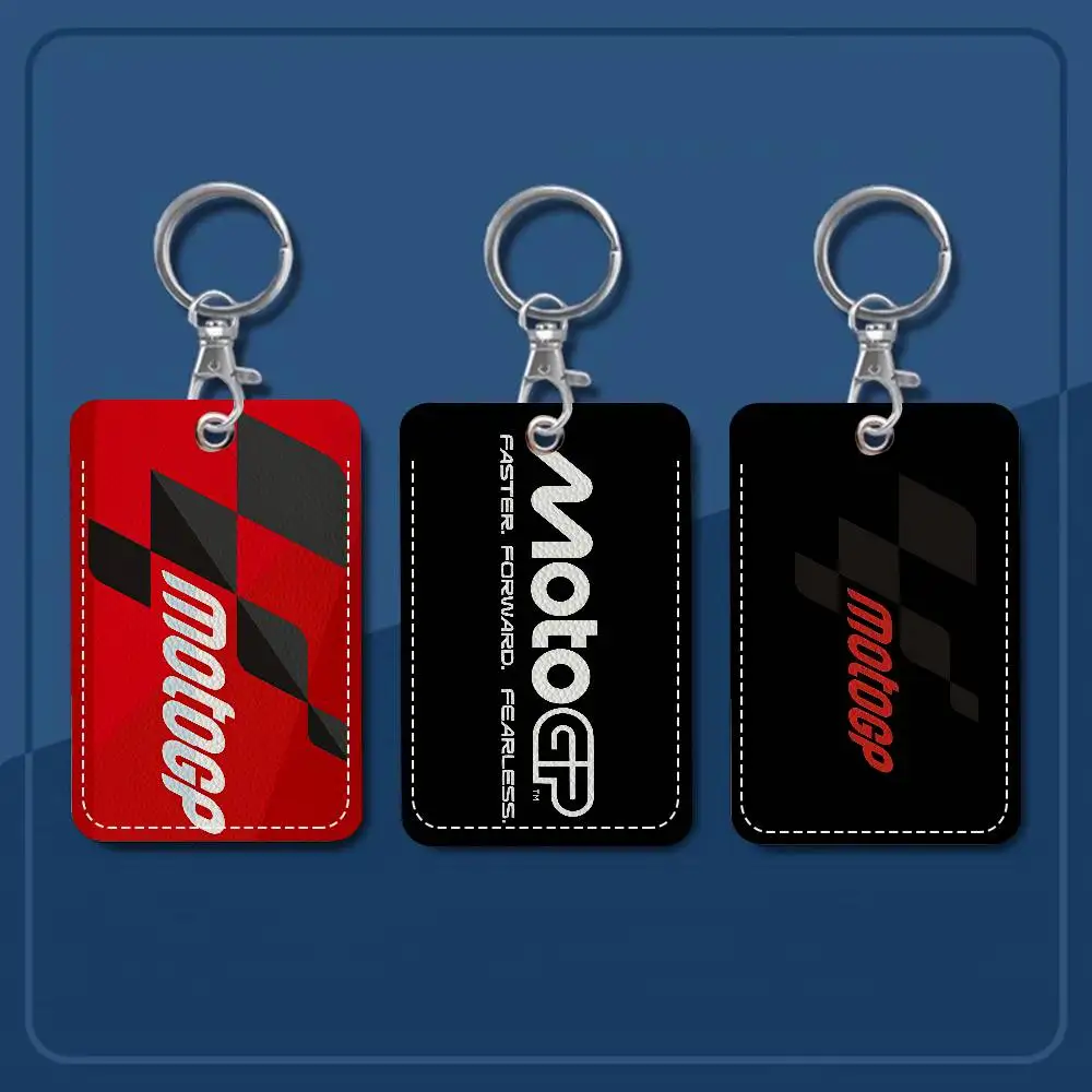 Moto GP Motorcycle Holder Keychain With Keychain For Access Card Bus Pass & Card Credit ID Bank Card Protective Case
