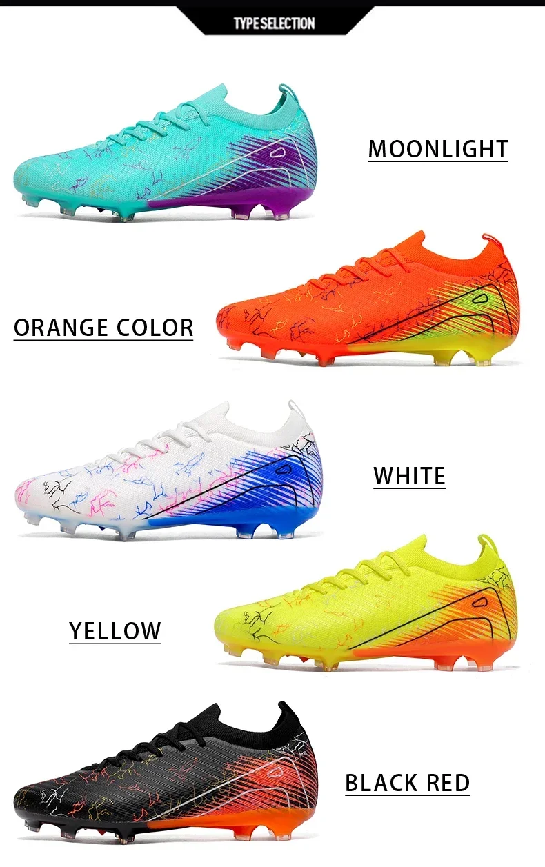Neue Herren-Fußballschuhe FG Hochwertige Stollenschuhe Rutschfeste Sneakers Fußballschuhe Training Großhandel Dropshipping Unisex Erwachsene – Detail 8