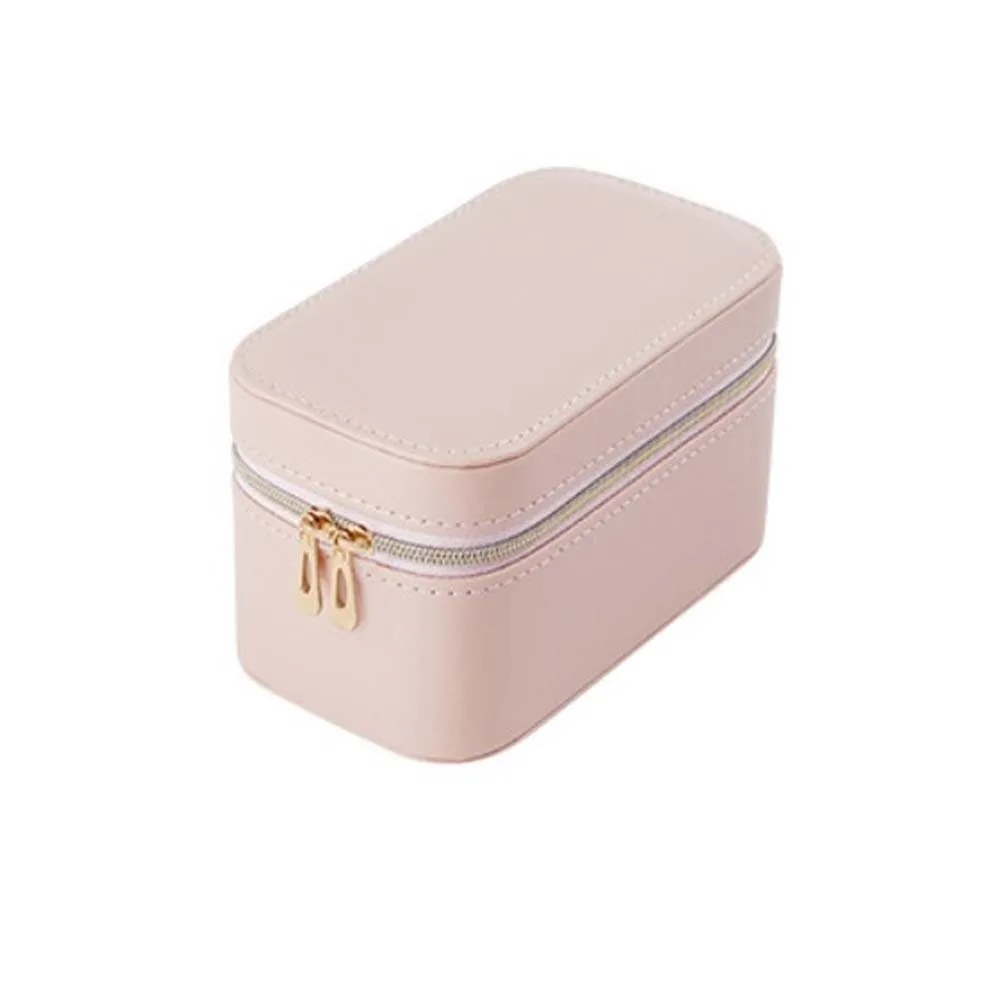 

Модная сумка для упаковки ювелирных изделий из искусственной кожи, мини-молния, коробка для демонстрации ювелирных изделий, квадратный органайзер, держатель для колец, отпуск