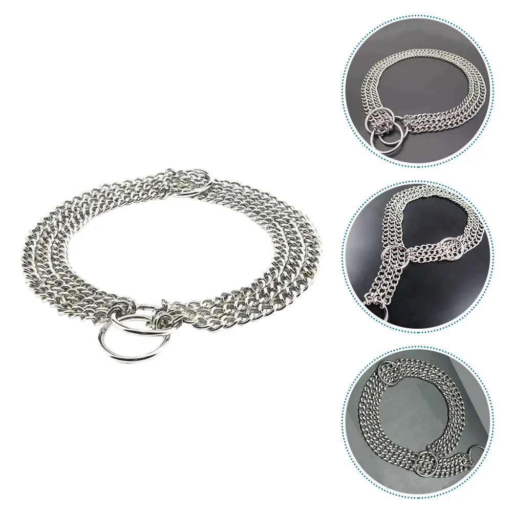 

Stainless Steel Dog Collar Thick Pet Chain for Medium Dogs Puppy The Metal Collars