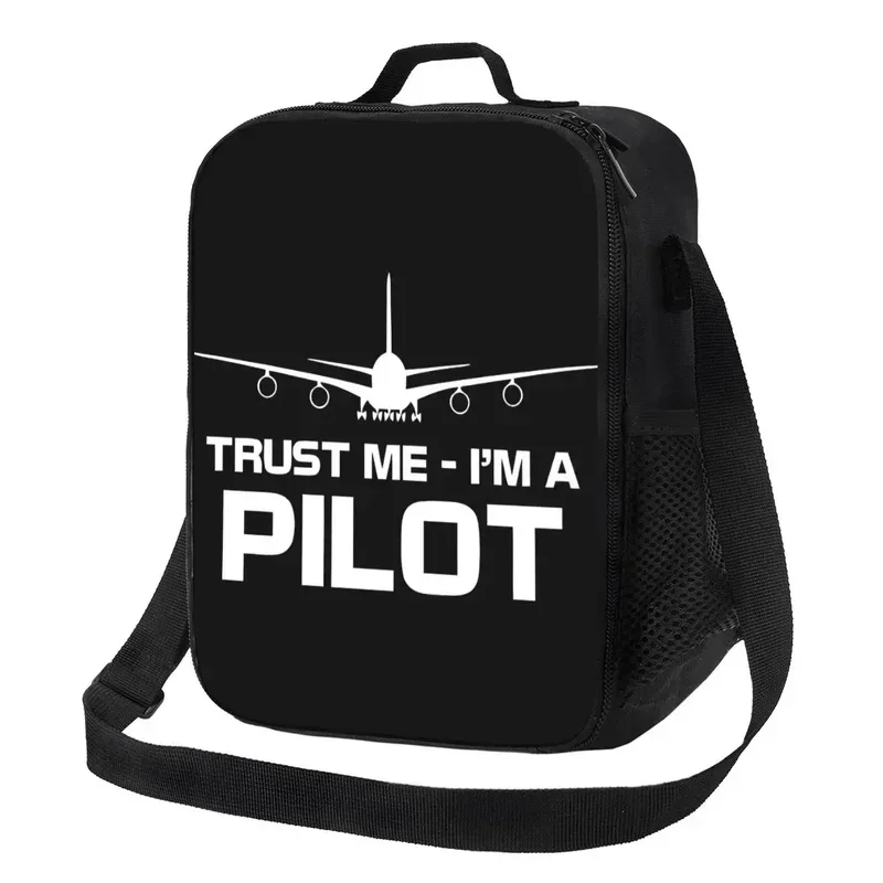 

Pilot Thermal Insulated Lunch Bag Flying Aeroplane Aviation Gift Portable Lunch Container School Children Storage Bento Food Box