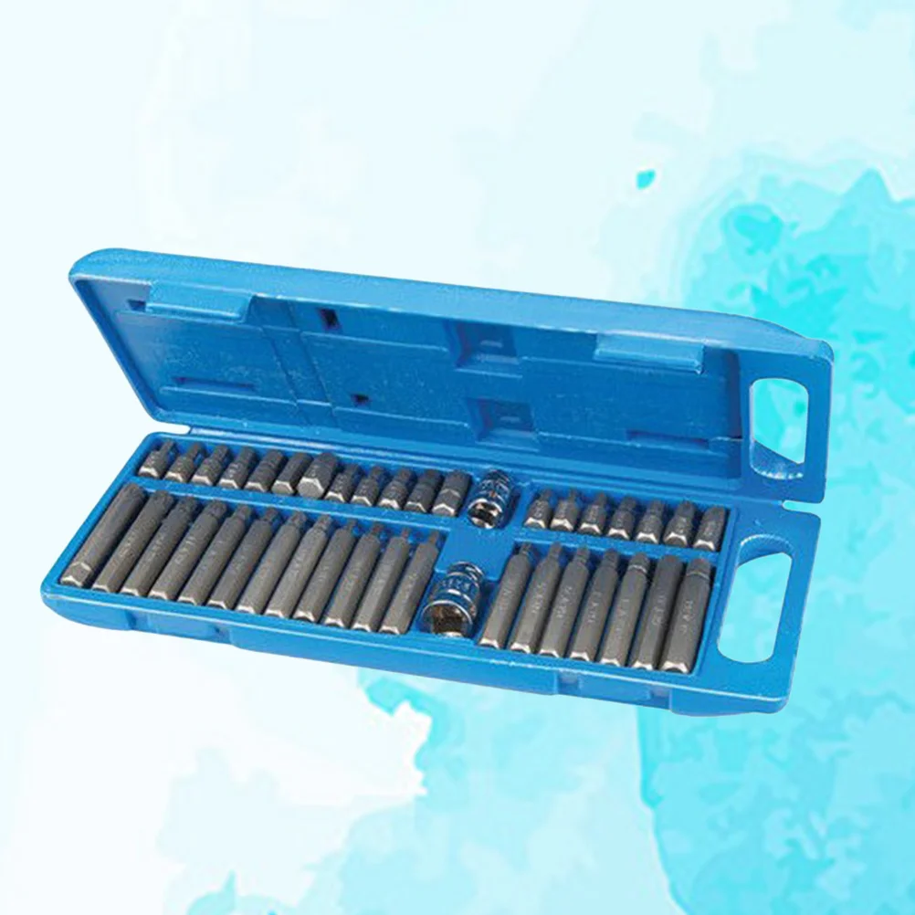

40pcs Spline Star Bit Socket Set Size Marked For Breaker Bars Torque Wrenches Ratchets Auto Repair Tool Kit Socket Set