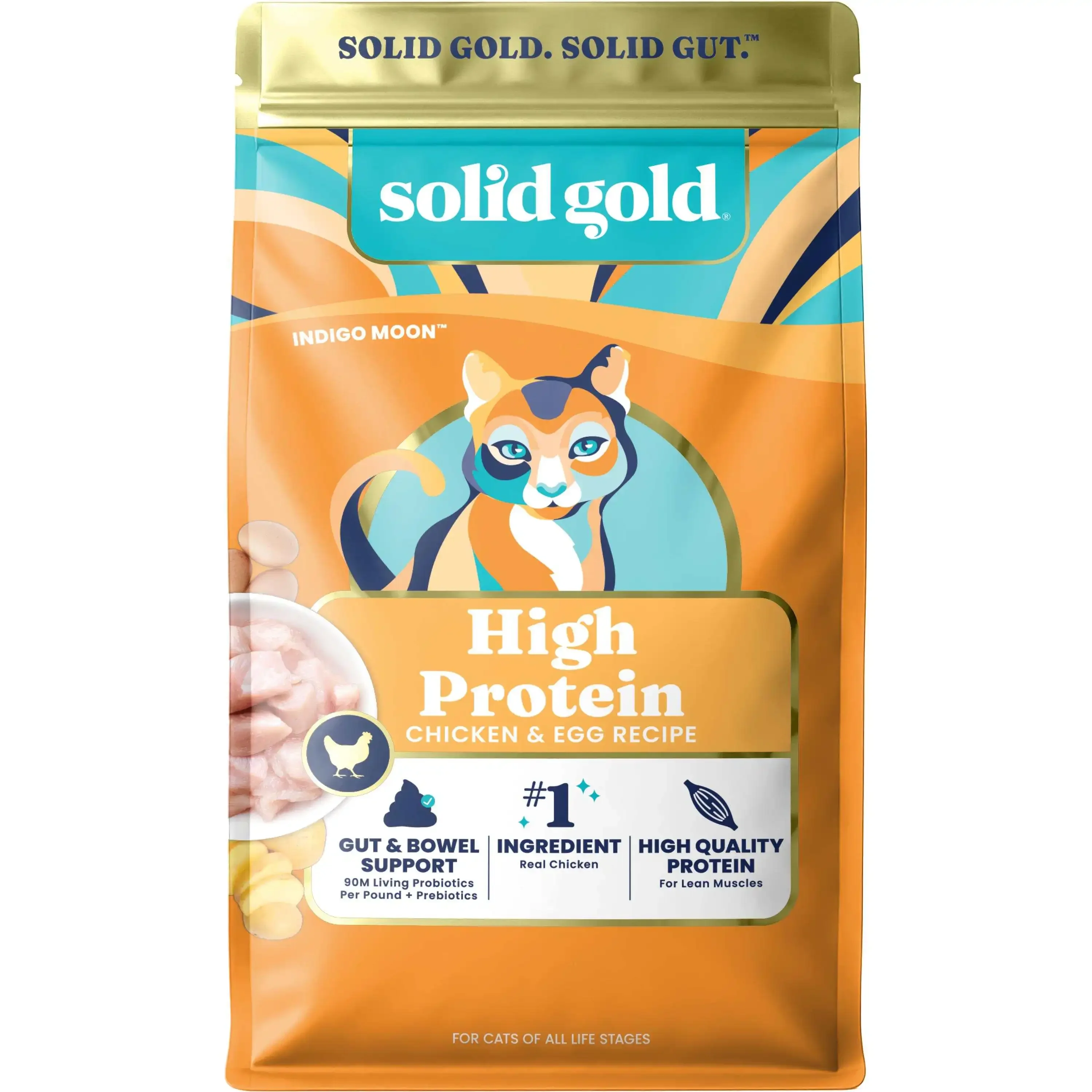 Premium High Protein Dry Cat Food Grain Free Gluten Free Nutritional Kibble with Omega 3 Fatty Acids Healthy Feline Diet Pet Nutrition Complete Balanced Daily Feed for Adult Cats Kittens Pet Care Supplies