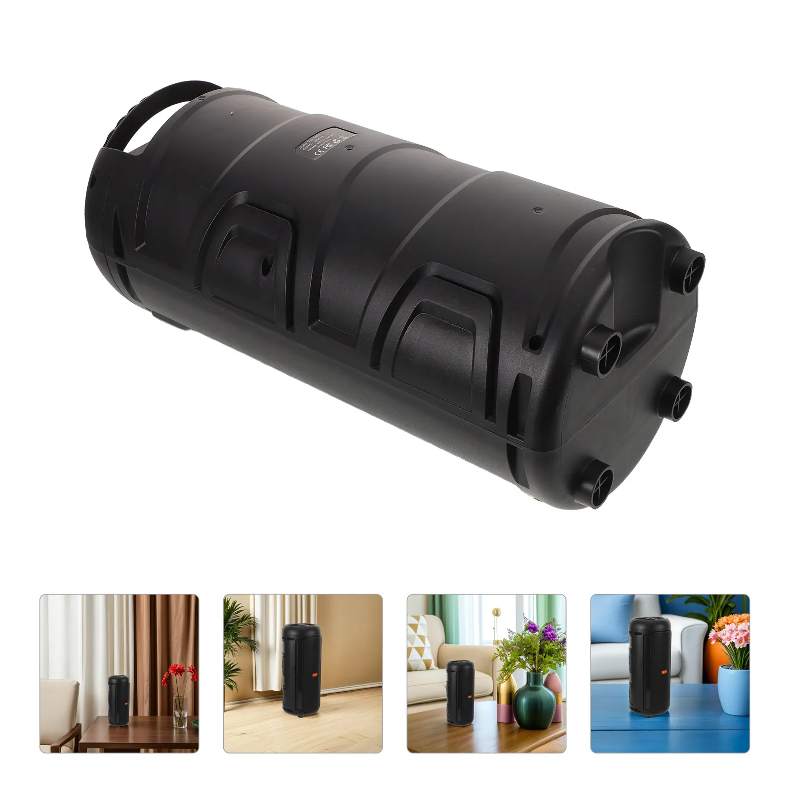 

Portable 3-Inch Speaker Wireless Square Dance Speaker with Mic LED Lights Outdoor Camping Beach Party