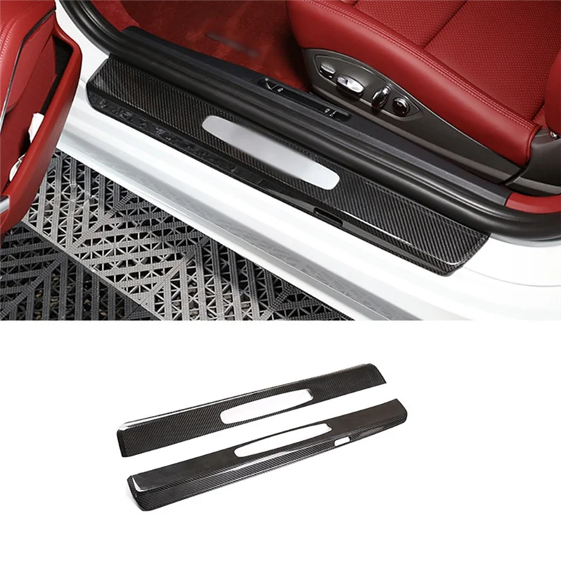 Dry Carbon Fiber Welcome Pedal Cover for Porsche 718 2016-2019 911 2010-2017 External Threshold Pedal Accessories