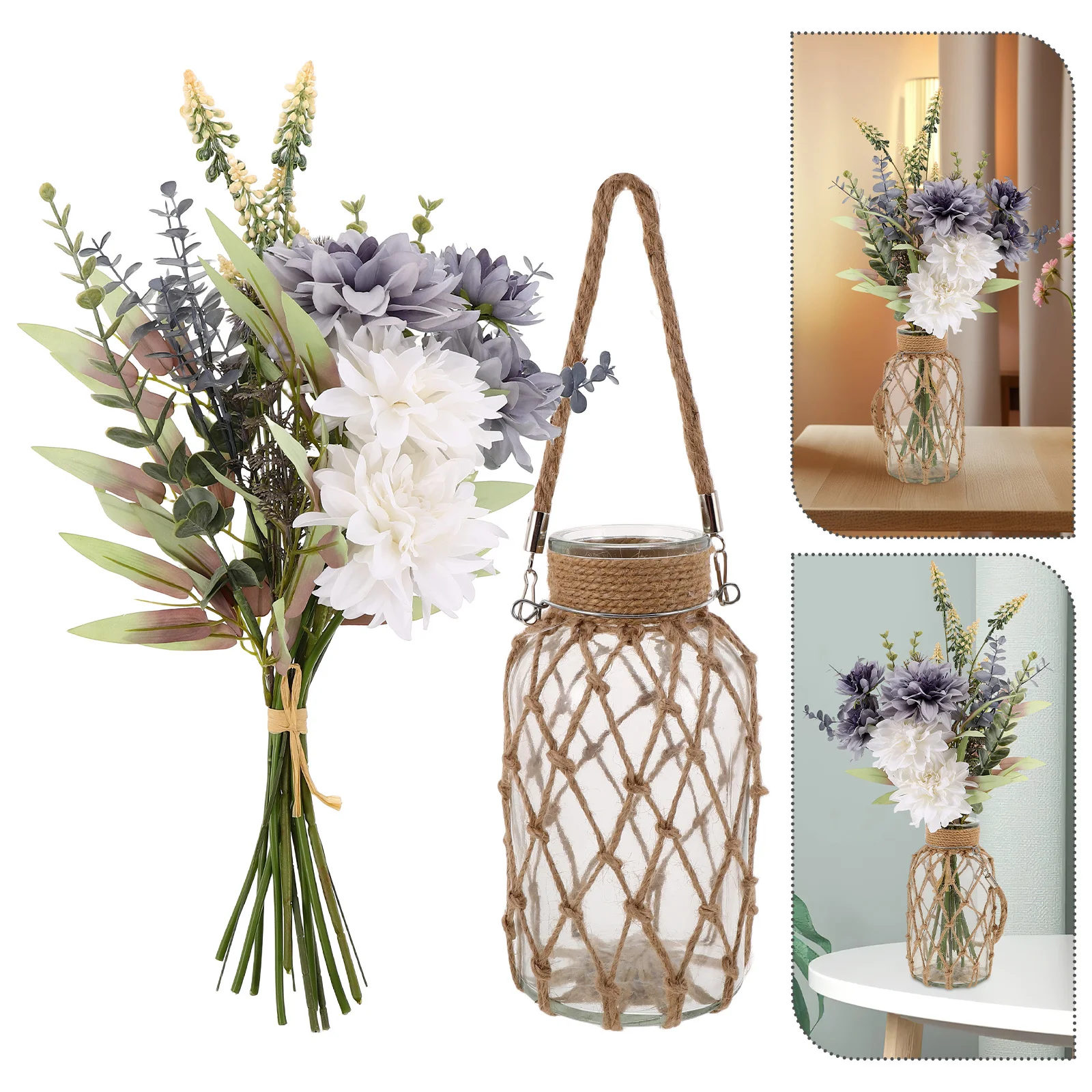 

Transparent Glass Vase Modern Minimalist Hydroponic Flower Vase Dried Flowers Decorative Clear Glass Planter Plant Vases