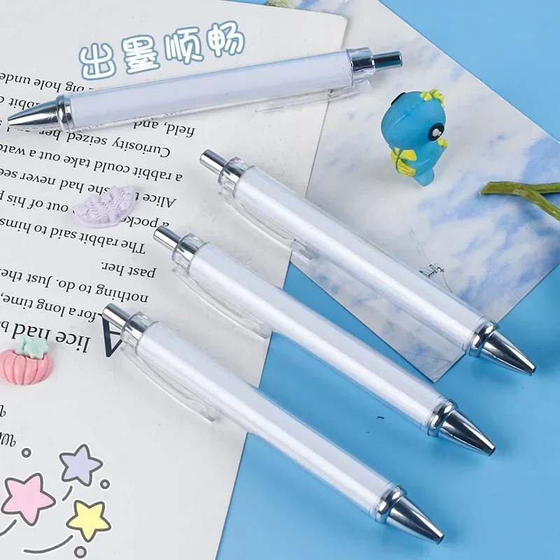 30PCS Students Learn to Use a Quick Drying Black Pen Brushes Question a Neutral Ball Pen with a Button Action
