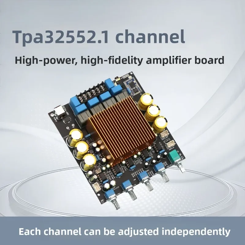 SmCpTPA3255 High Power HIFI 2.1 Amplifier Board QCC3084 Bluetooth 5.4 Extended Subwoofer Signal Output
