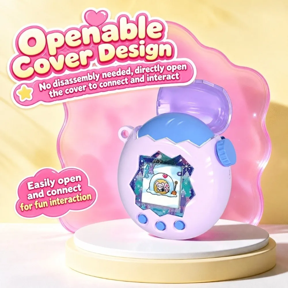 Electroplated Top Protective Cover Hard PC Two-Tone Protective Shell Scratch & Wear Resistant for Tamagotchi Paradise