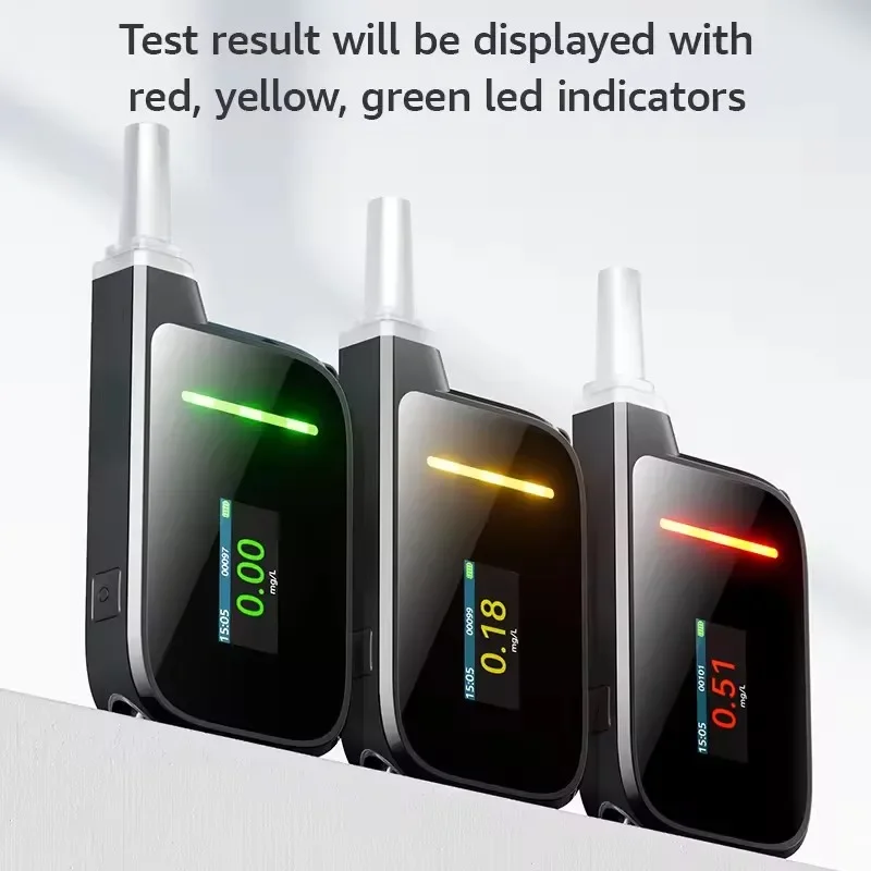 2024  New Design Keychain Breathalyzer Good Digital Breath Alcohol Tester Breathalyzer Alcohol Tester Breathalyzer