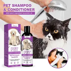 Pet Hair Softening Shampoo Pet Shower Gel Removing Mites and Dirt Body Wash for Puppy Dog Cat Pet Cleaning Bath Gel