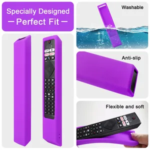 Casing Silikon Cocok untuk Remote Control TV Pintar Philips 50PUS8106/12 55PUS8106/12 43PUS7406/12 Penutup Pelindung Anti Selip 12 kasus penjualan terbaik untuk remote philips - №