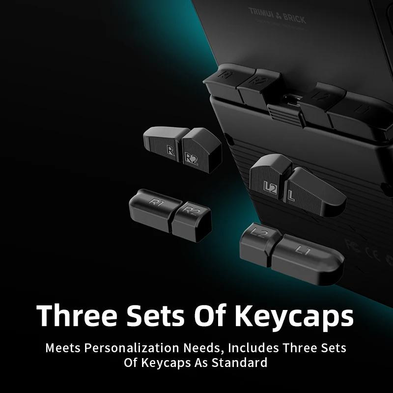 TRIMUI BRICK ريترو وحدة تحكم بجهاز لعب محمول 3.2 بوصة صغيرة محمولة لعبة فيديو لاعب PS محاكي مجاني L1 R1 L2 R2 زر