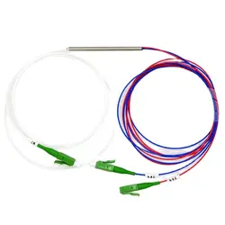 10pcs New PLC Splitter 0.9mm SM LC UPC/APC Pull Cone Fiber Optic Steel Tube 1x2 Mini Differential Splitter Optic Fiber Connector