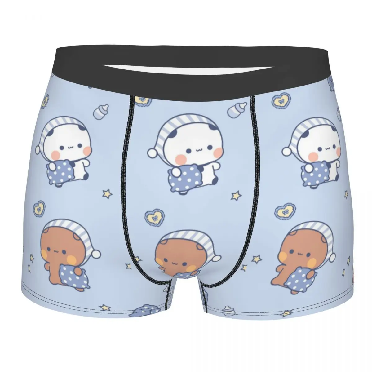 

Мужское модное забавное нижнее белье Bubu и Dudu на заказ, трусы-боксеры, эластичные шорты, трусы, трусы