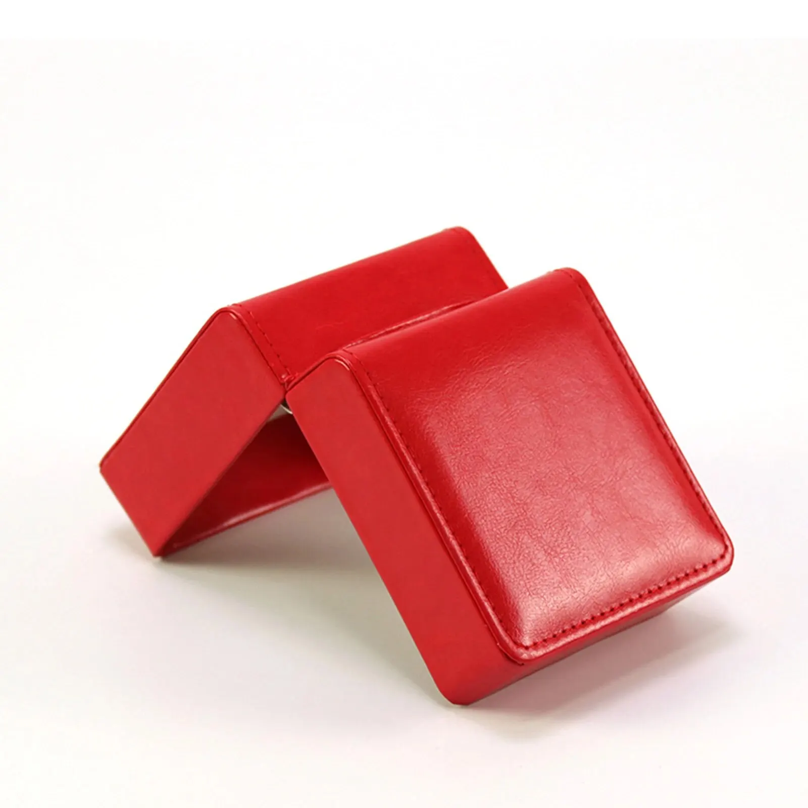 Einzelne Uhren-Geschenkbox mit Kissen, PU-Leder, Armbanduhr-Vitrine, Organizer für Herren