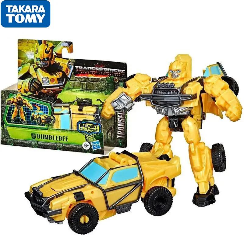 In Stock Transformers Movie 7 Rise of the Beasts Battle Changer Creative Morph 10 Bumblebee Robot Figure Action Model Toys Gift