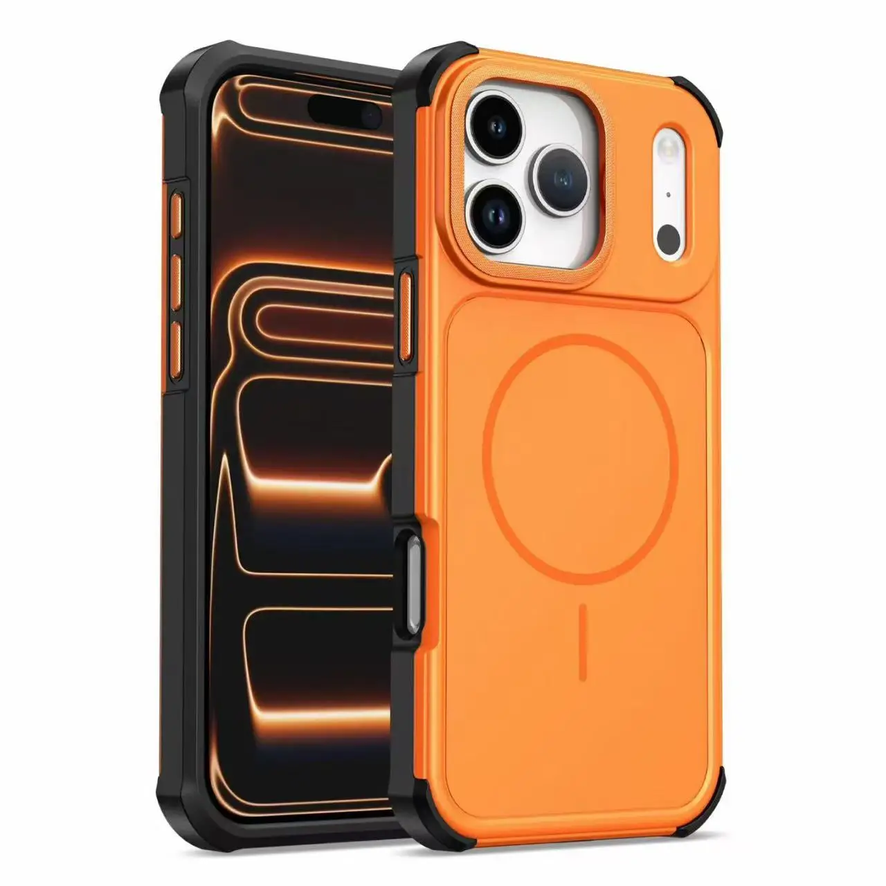 

For MagSafe Phone Case For iPhone 17 16 15 14 13 12 11 Pro Max Plus 17e 16e Shockproof Heavy Duty Rugged Magnetic Matte Cover