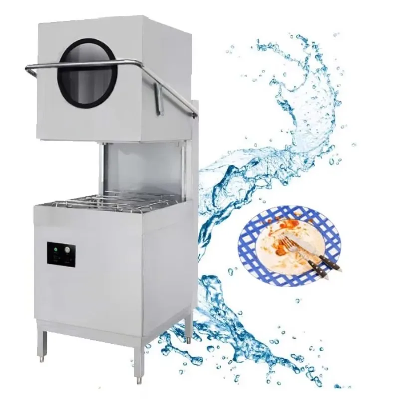 Fully Automatic Electric Commercial Dishwasher Freestanding Washing Dishes Machine