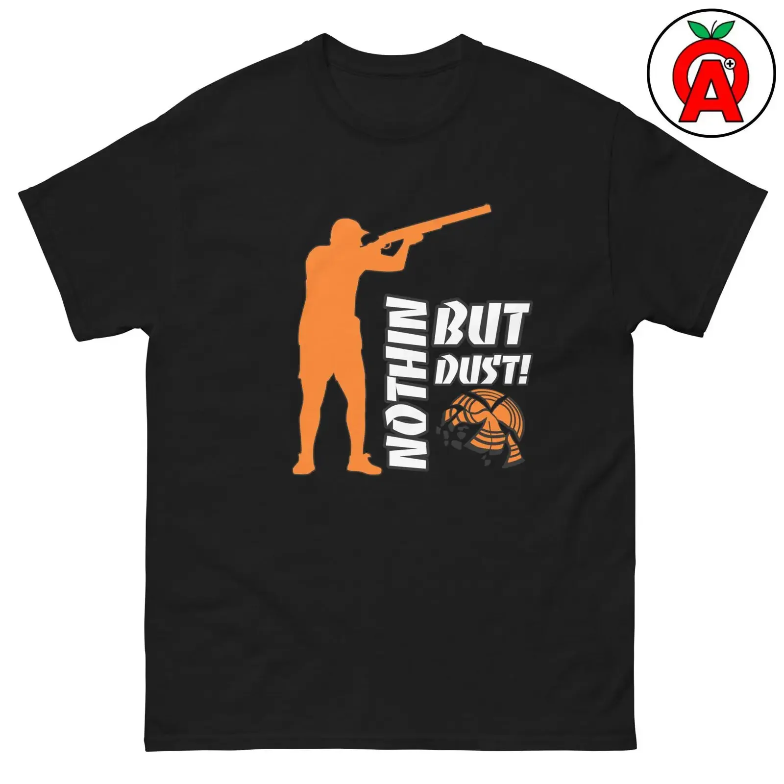 Nothin But Dust Clay Pigeon Skeet Shooting Hunting Classic Fit  Crew Neck T Shirt vintage Washed Casual Stylish fashion