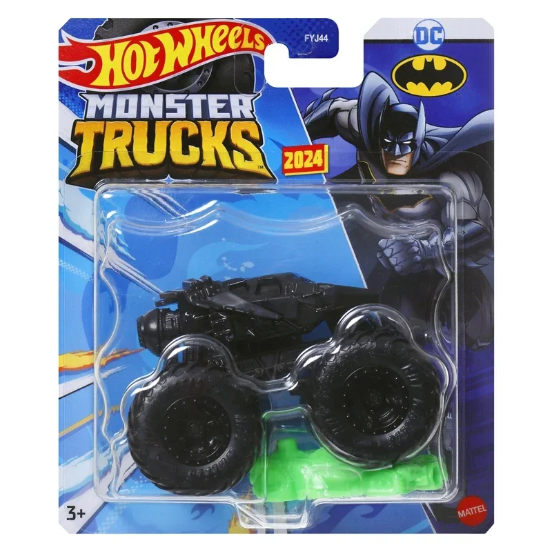 Oryginalny samochód Hot Wheels 1/64 Monster Truck Batman Meyers Manx Hotweiler Demo Derby Mega-wrex Pojazd Zabawki dla chłopców Prezent urodzinowy