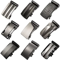 CETIRI-hebillas de cinturón automáticas para hombre, cinturón de cuero de 3,5 cm, hebilla de cinturón de trinquete sin correa