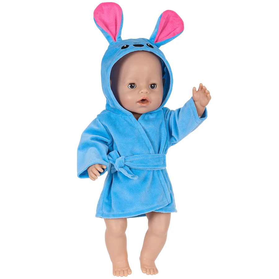 Kawaii 동물 플러시 옷 18 인치/45Cm 미국 인형 새로운 다시 태어난 아기 인형 잠옷 복장 어린이 생일 선물