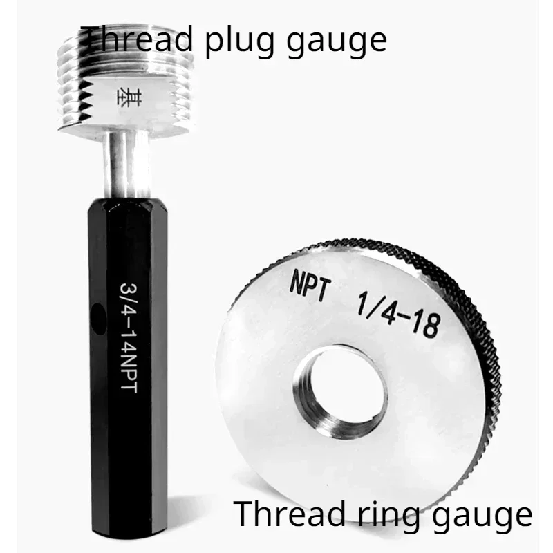 Jauge de filetage de tuyau conique NPT, jauge de bouchon, jauge de filetage, jauge de vis externe de précision, pas fin, outil de test de filetage