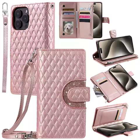 Flip Leather Case for Samsung Galaxy S25 Ultra S24 Plus S23 S22 S21 S20 S10 S9 S8 FE Cover Wallet Card Phone Coque