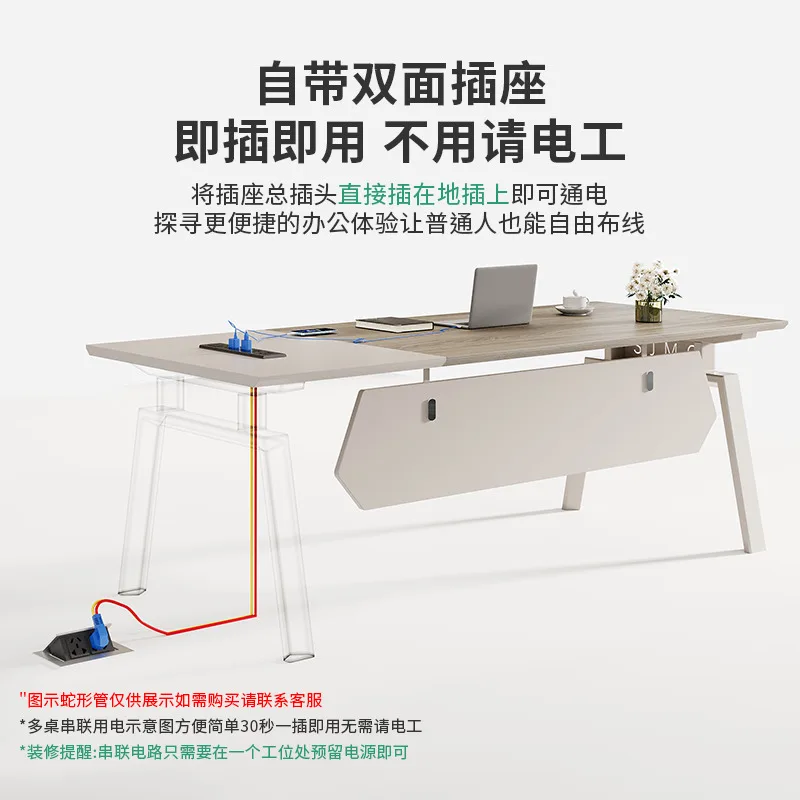 Minimalist Computer Office Desks With Drawers Wooden Storage Manager Office Desks Corner Simple Design Furniture Scrivanie LLOD