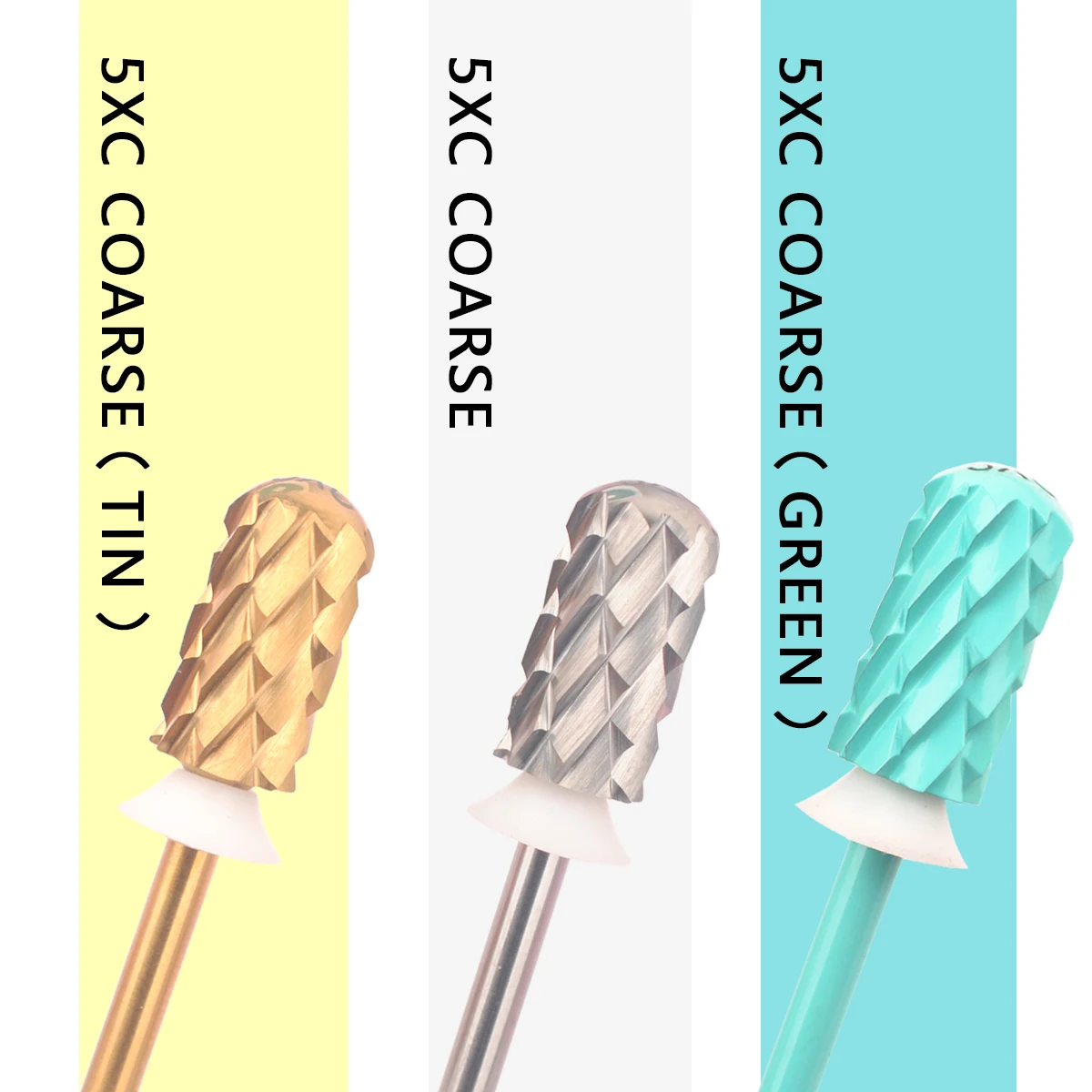 Asentale 5XC 라운드 탑 대형 배럴 네일 드릴 비트 3/32 카바이드 버 두꺼운 젤 제거 매니큐어 드릴 액세서리 공급 업체