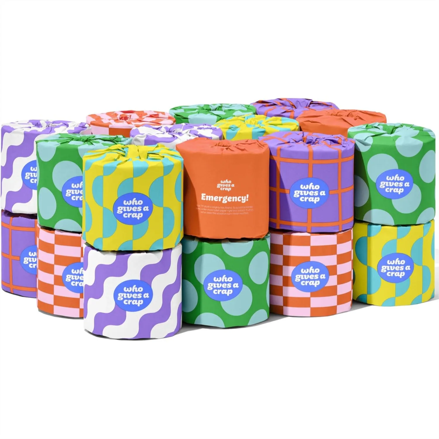 

Переработанная туалетная бумага, 24 рулона, 330 листов, биоразлагаемая и экологичная, мягкая и прочная