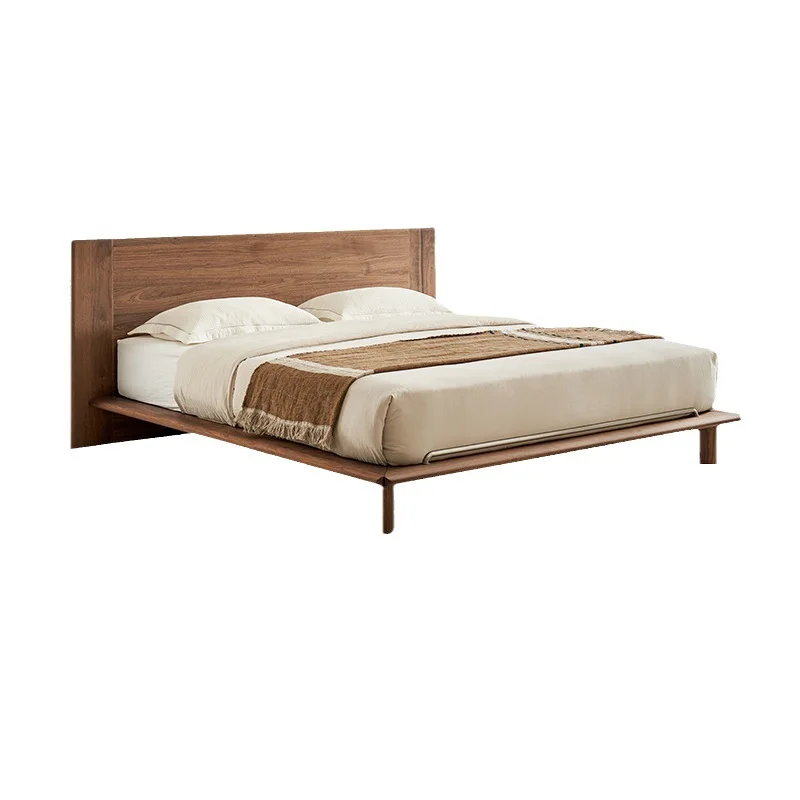 

Mahogany simple Japanese-style master bedroom 1.8 meters double bed 1.5 meters single