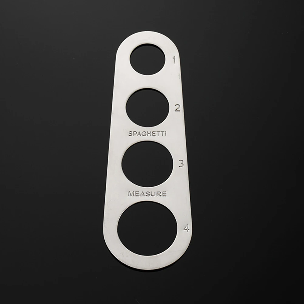 

2Pcs Stainless Steel Spaghetti Measuring Tool Pasta Portion Gadget Food Noodle Measuring Ruler
