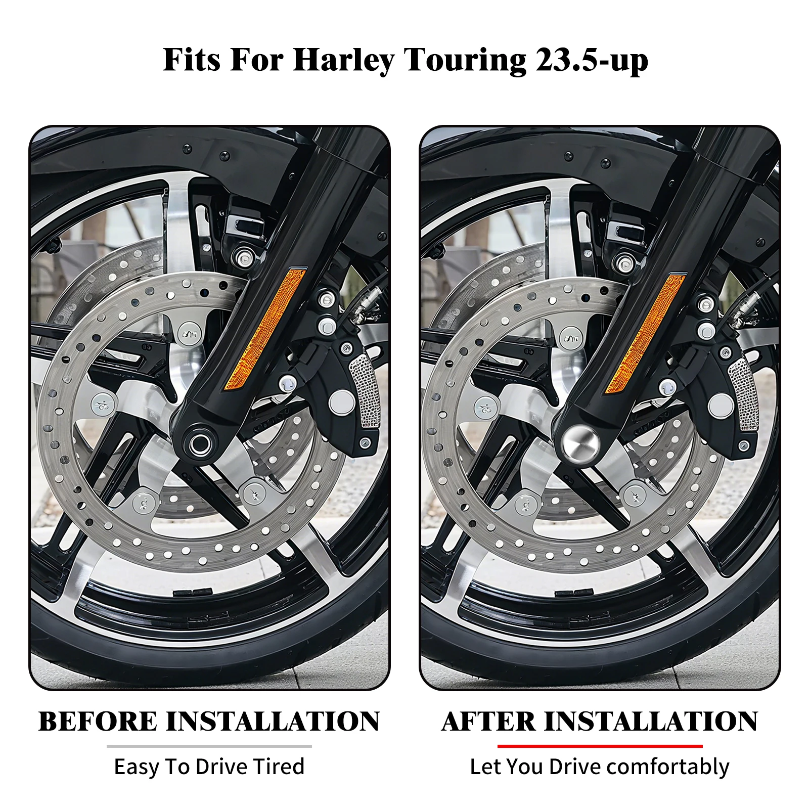 Motorcycle Front Axle Nut Cover Cap Bolt Covers For Harley Touring CVO Street Road Glide FLHXSE FLTRXSE 2023-Up FLTRXSTSE 24-Up