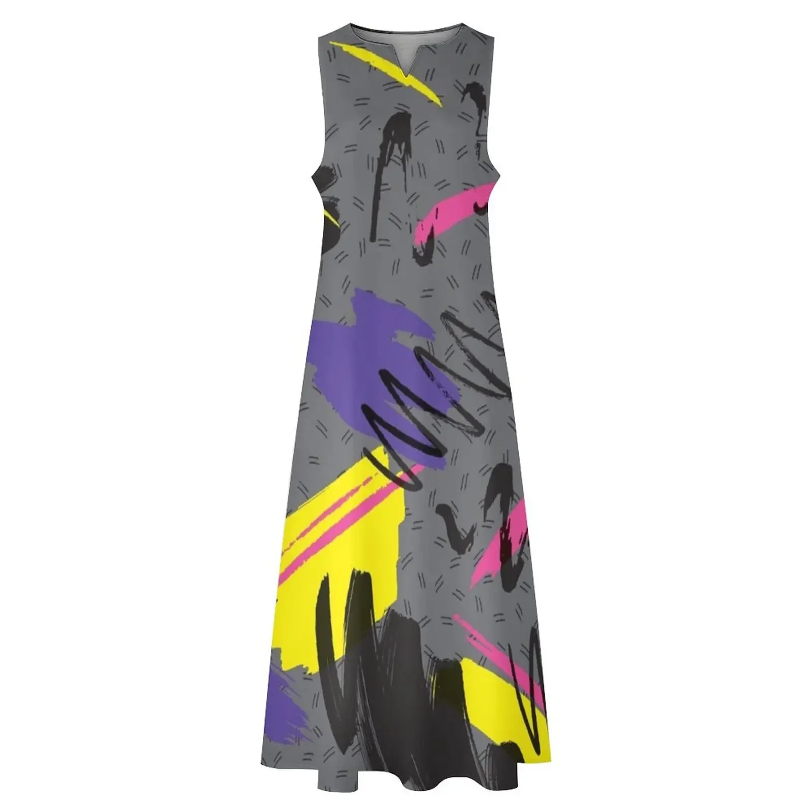 Trendy 80s Long Dress summer dress womens 2025 summer dresses ladies 2025 womens dress chic and elegant woman