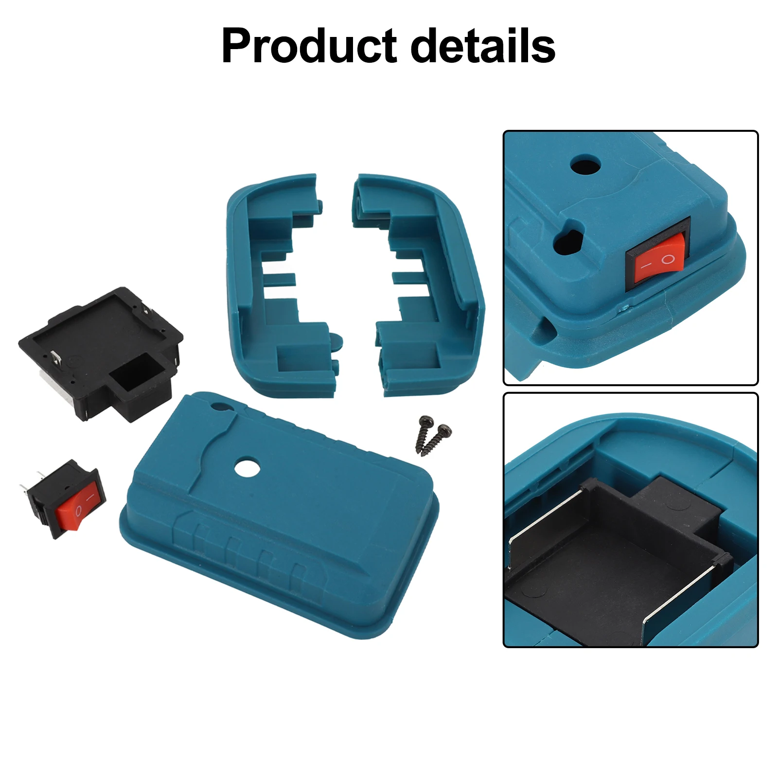 Approx 10*4cm Replacement For Lithium High Workmanship Plastic Material Practical Design Suitable For Tools Adapter Holder