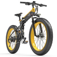 BEZIOR X1500 Electric Bicycle 1500W Motor 40KM/H Max Speed 26x4.0 Inch Fat Tire 100KM Max Range 48V18.2Ah Battery E-Bike