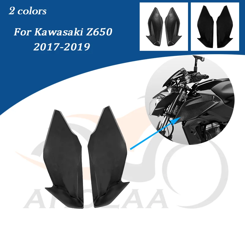 

Z650 Radiator Side Cover Panel Tank Gas Fairing For Kawasaki Z 650 ABS Plastic Unpainted Motorcycle Accessories 2017 2018 2019