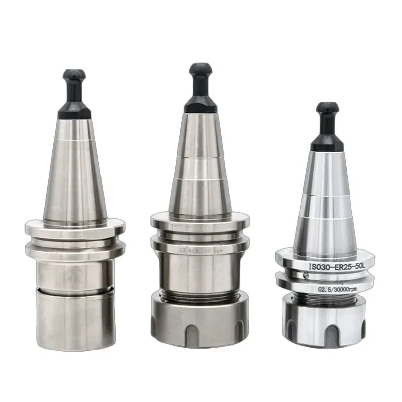 High Precision 0.001mm ISO30 ER Rust Proof Collet Chuck Tool Holder for ER16 ER20 ER25 ER32 CNC Engraving Machining