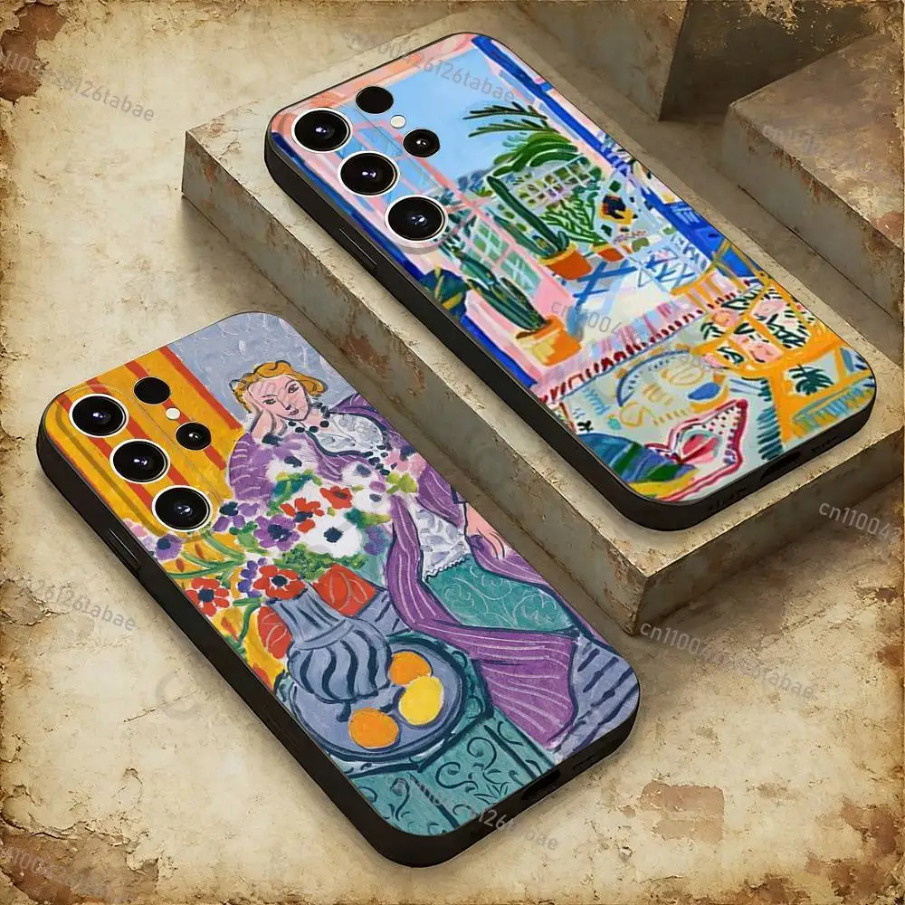 Henri Matisse Art Painting Phone Case For Samsung Galaxy A20,21s,22,31,32,52,53,72,73,80,91 Soft Liquid Silicone Black Cover