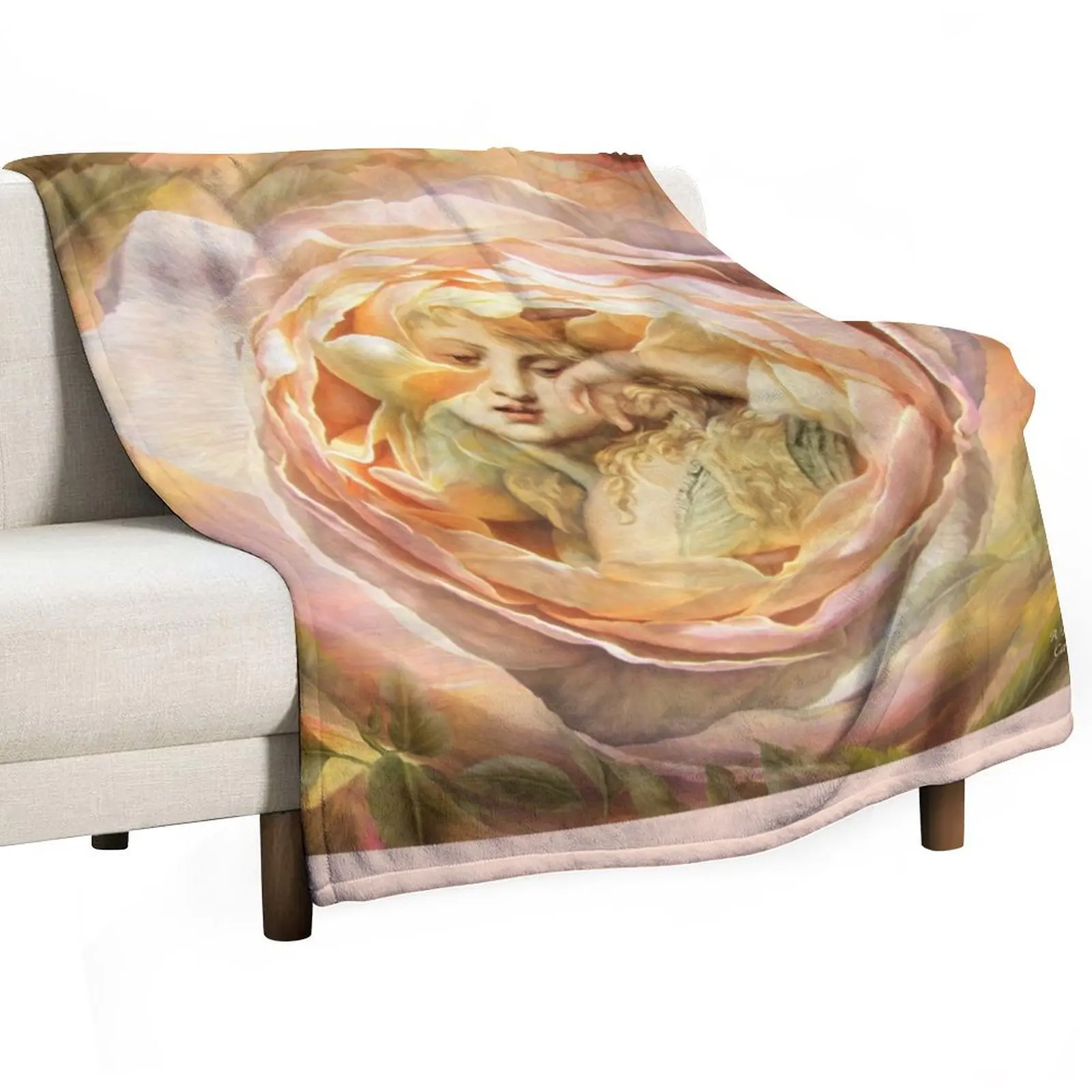 A Rose For Mary Throw Blanket Summer Beddings Custom Blankets